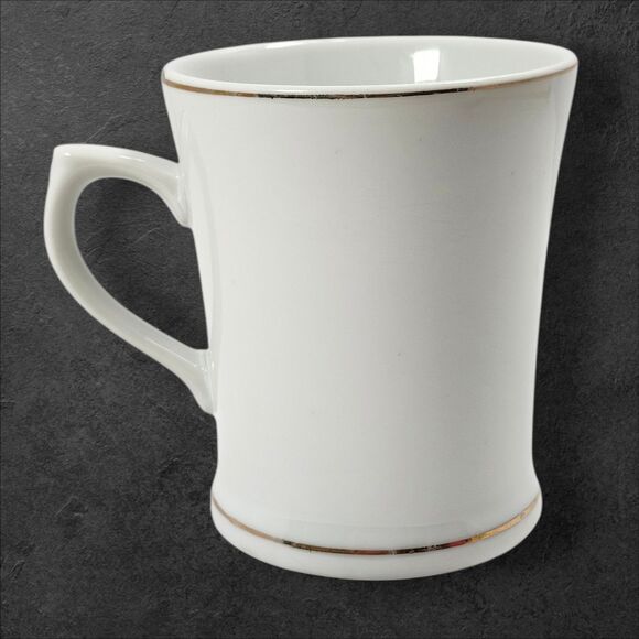 Vintage Dad Coffee Mug Floral Wreath Gold Trim Father’s Day Cup Holiday Gift - Picture 3 of 9